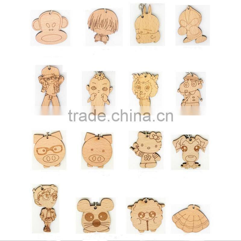 Creativity Accessories Snake Wood Keychain Custom Wood Craft