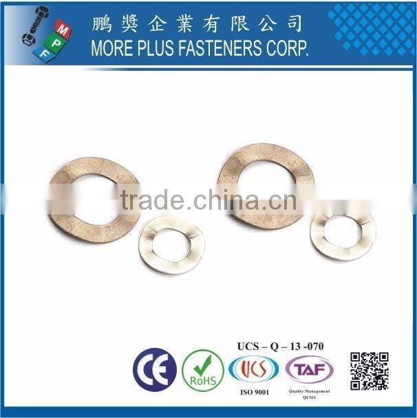 Taiwan Stainless Steel 18-8 Copper Brass Aluminum Curved Washer Curved Spring Washers Custom Curved Washers