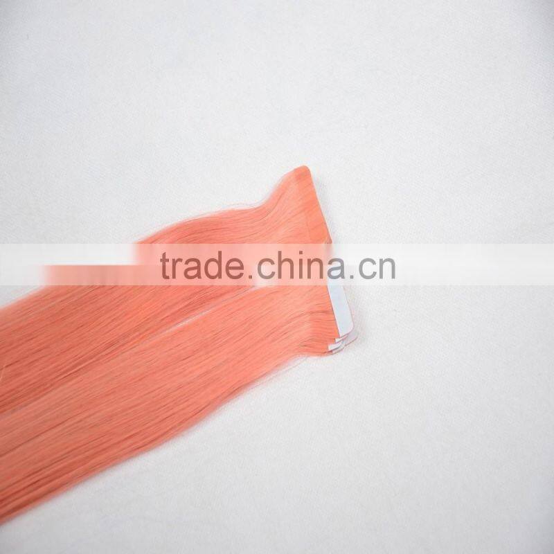 2016 hot selling human tape hair extension beauty color grade 7a virgin brazilian hair, human hair tape extensions