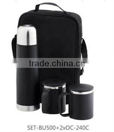 18/8 set of stainless steel vaccum flask