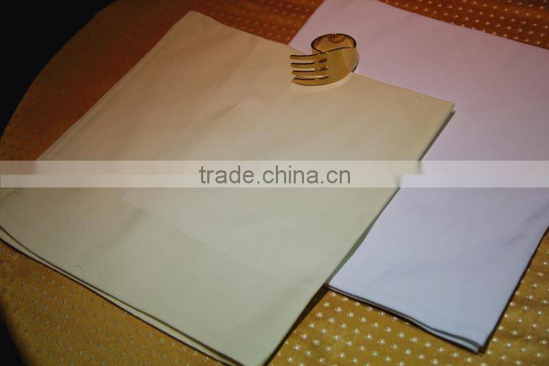 100% cotton satin style beige color hotel table napkin
