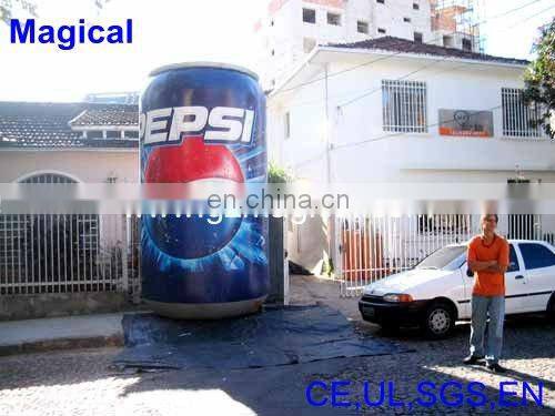promotional inflatable bottle with fire design