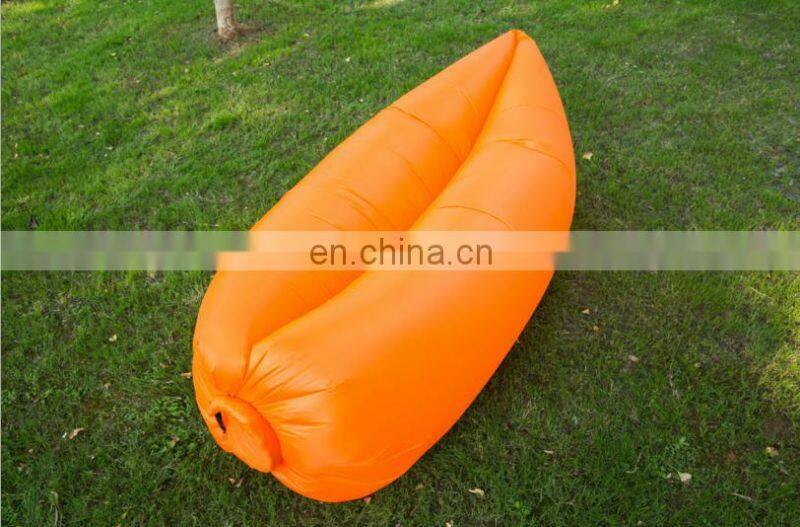 Inflatable lounge bag hammock air bed banana sofa