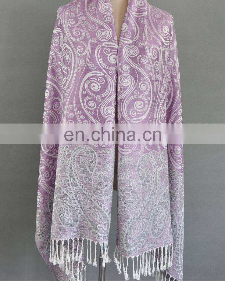 women's long wool blend winter scarf warm shawl pashmina