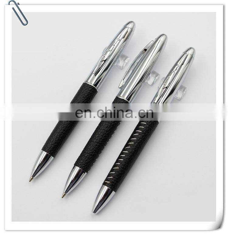 promotion pen and gift shiny painting color metal roller pen with chrome accents MB6935
