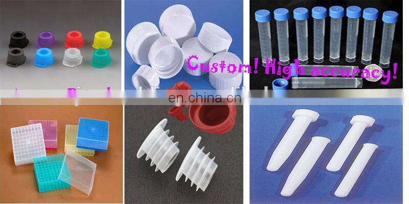 According your need custom large/small plastic test tubes screw cap with factory price