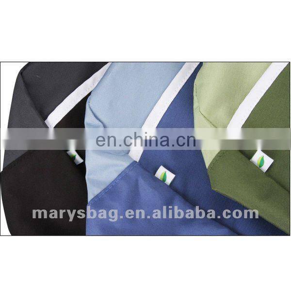 Embroidered Two-Tone Duffel Bag