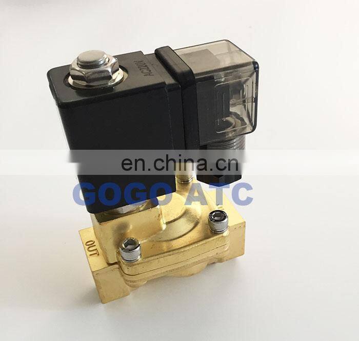 GOGO 2 way Pilot Diaphragm Brass 220v ac 24vdc water pneumatic normally closed electric Solenoid Valve 1 1/2" BSP 35mm GPX-40