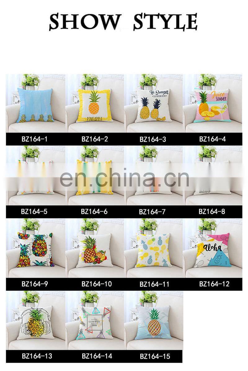 i@home Nordic simple style pineapple plant lumbar support pillow car sofa cushion cover home decor