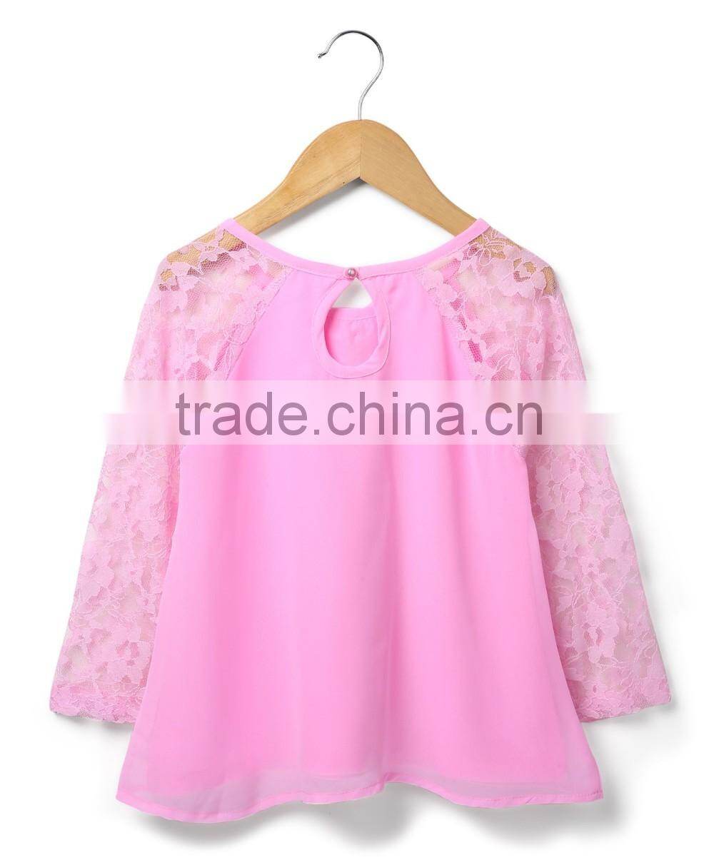 Baby clothes clothing 2016long sleeve full sleeves girls party tops