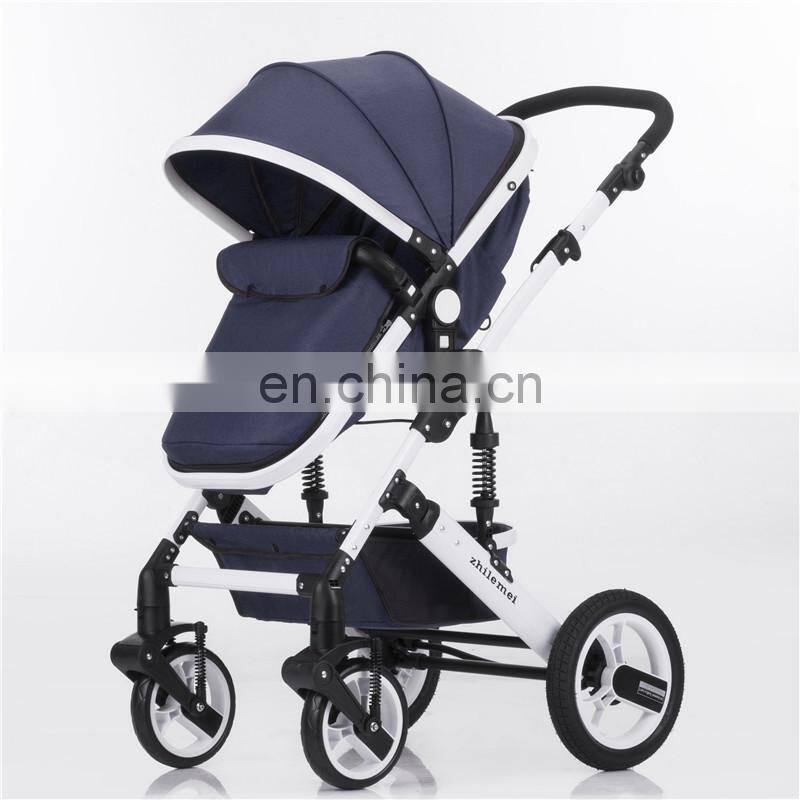 High view aluminum baby stroller/baby strollers 3 in one/baby stroller pram