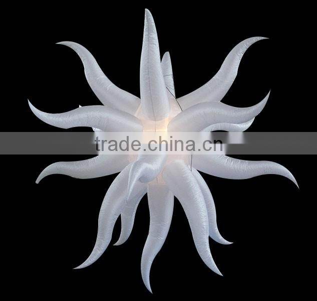 2016 new led light inflatable ceiling hanging decoration for party bar club decoration