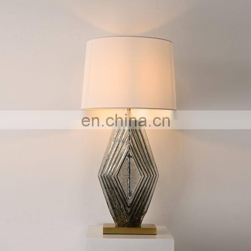 Dining Chandelier Bedroom Hotel Bedside Glass Modern Luxury Side Table Lamp