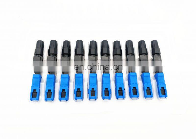SC Optic Fiber Fast Connector Single Mode UPC APC Simplex Fiber Optic Quick Connector SC Fiber Adapter