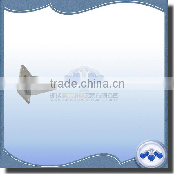 Metal chrome wall mount shelf holder