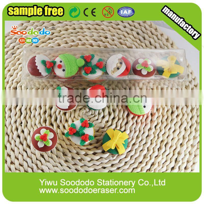 marketing and promotional material festival Christmas cake eraser