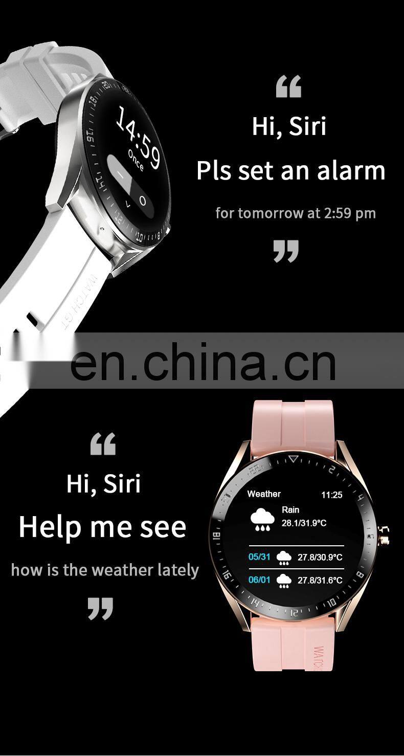 K60 Men Women Touch Screen Smartwatch Heart Rate Fitness Tracker Music Sport Smart Watch