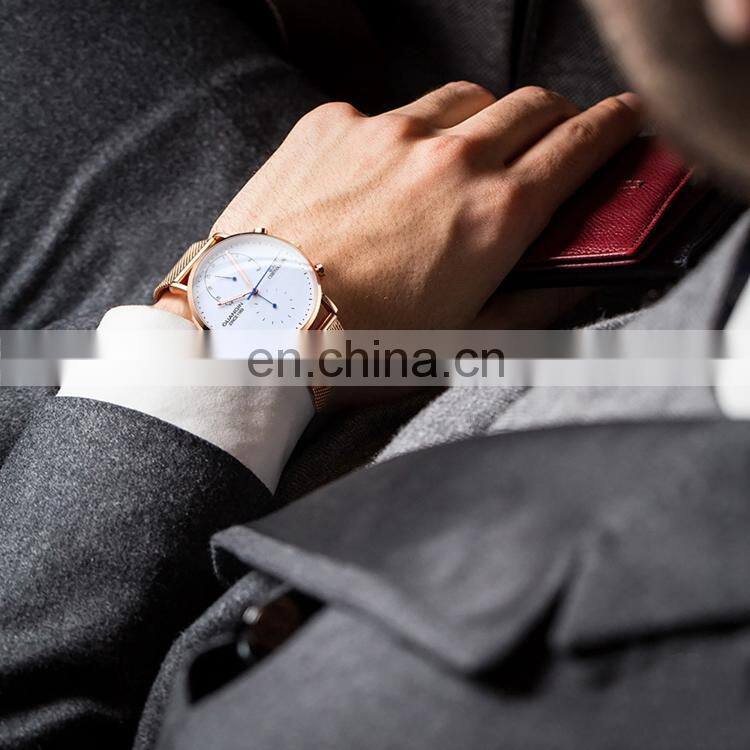 GUANQIN GS19101 Luxury Quartz Men Branded Wrist Watches Stainless Steel Nice Men Watch Custom OEM Logo