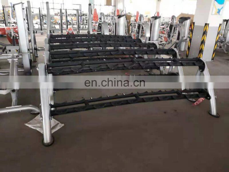 3 tires 15 pairs exercise heavy gym dumbbell rack dumbbell frame for body strong