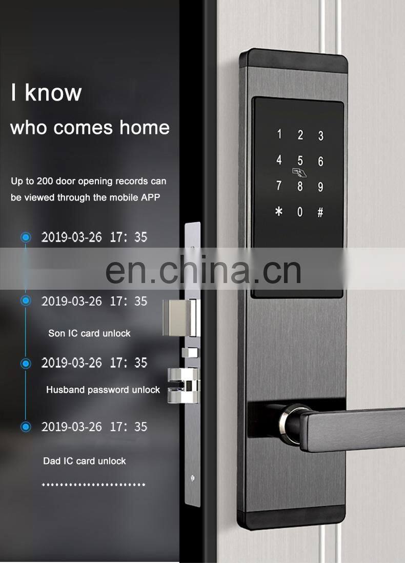 Ttlock App BLE Hotel apartment password lock smart card lock hotel rental room electronic lock