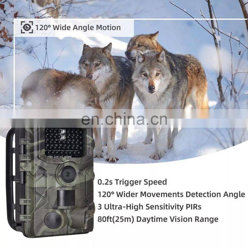 24MP 1080P thermal camera for hunting Motion Activated Camera Wildlife waterproof Hunting trail night vision Camera HC-808A