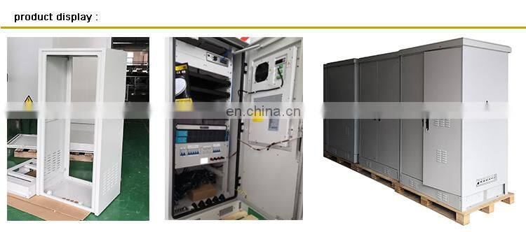 IP55 Air conditioning server rack/server case with pdu and light/outdoor storage metal enclosure telecom base station