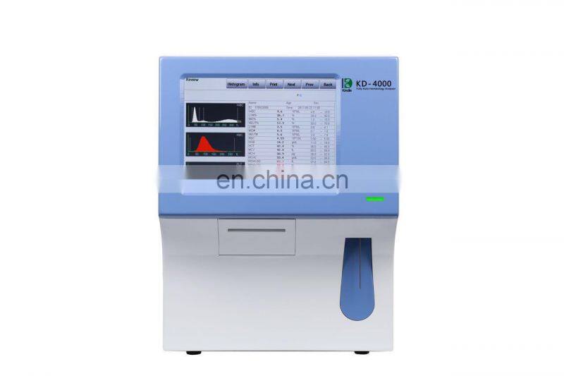 CBC cell counter hematology lab machine equipment Haematology Analyzer KD4000 big touch scream