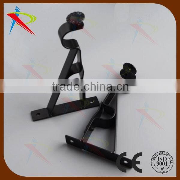 Black curtain pole ceiling bracket size of 19mm&19mm