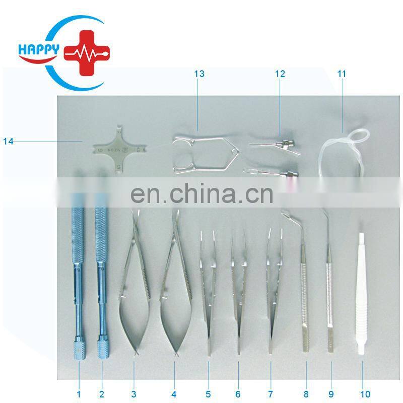 HC-Q037 Best price Manual ophthalmic instrument Set for Small Incision Cataract Surgery