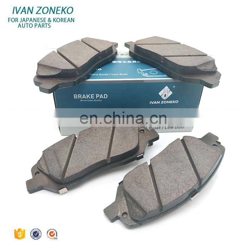 China Brand Ivan Zoneko wholesale auto car disc ceramic semi-metallic brake pad OE Number 58301-2WA00 For Japanese cars