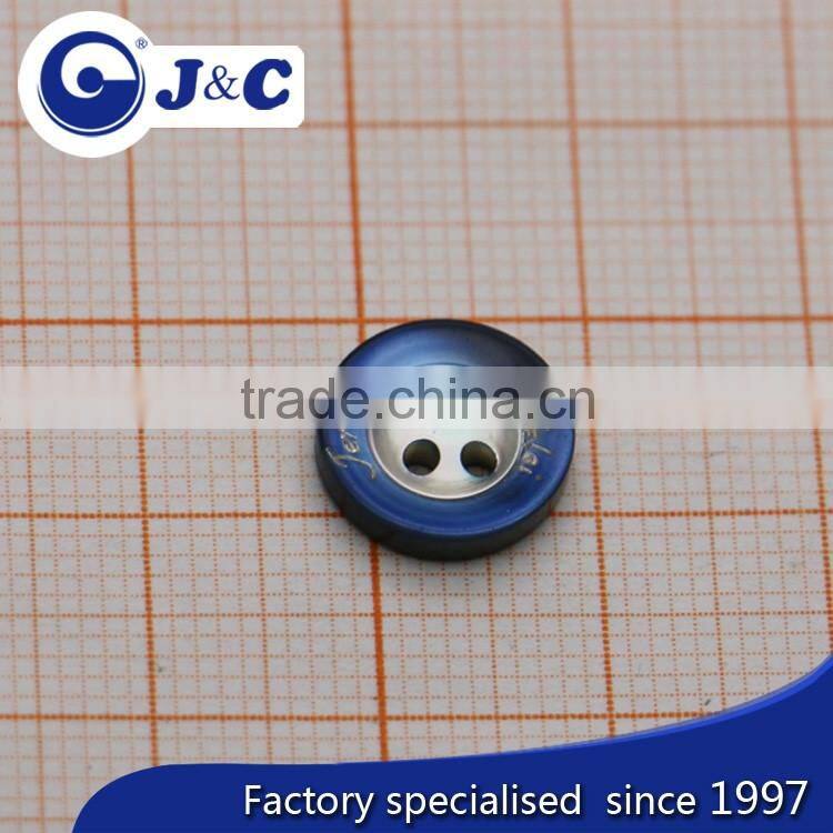 blue colour of river shell buttons ,river shells shirt button with logo