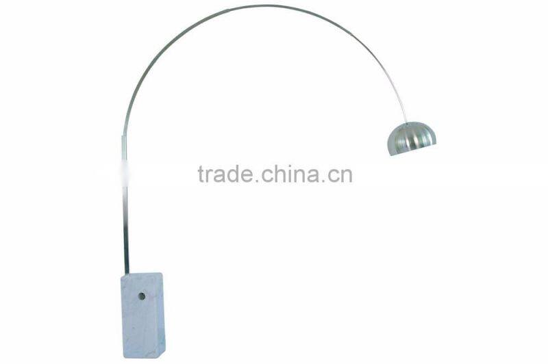 Achille Castiglioni Large Floor Lamp,Rectangular Marble Base