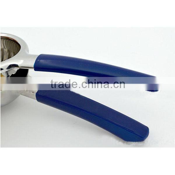 New High quality orange squeezer strong Stainless Steel 304 Manual Juicer Lemon Squeezer with Silicone Handles 415g