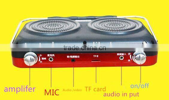 wholesale Korea video speaker portable video speaker support video and fm tv function