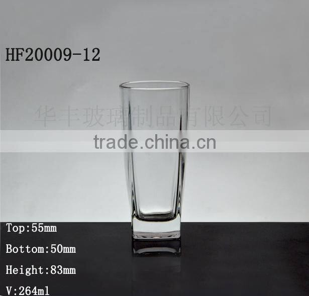 Straight glass cup