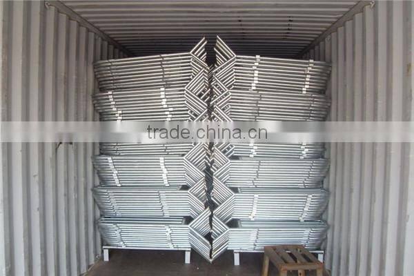 Australia standard HDG 1100X2100mm steel road barricade supplier