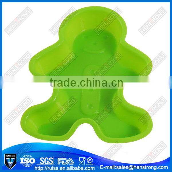 Safety and economic the ginger people shaped silicone dessert mold