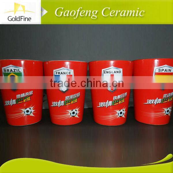 advertisement promotional cup