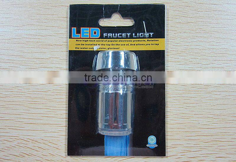 4cm Long 3 Color LED Light ABS Bathroom Toliet Color Change LED Tap