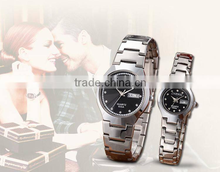 Best Friend Birthday Gift CE RoHS Day/Date Couple Lover Wrist Watch Water Resistant Couple Lover Wrist Watch Women
