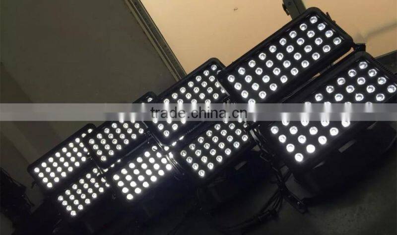 High power 72 x 10w led city color light dmx512 / auto / master-slave led washers RGBW 4in1 Full color mixing Building Washing