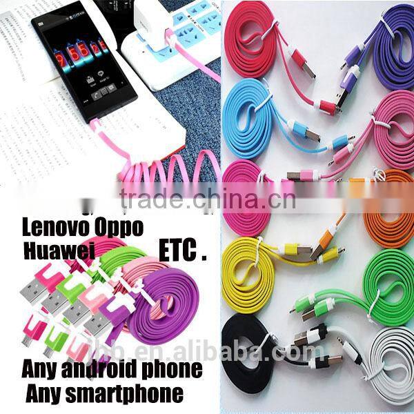 Noodle Usb Data Charger Cable for Android Phone/Smartphone Data Sync