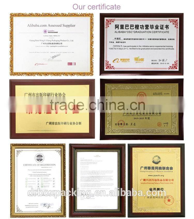 Beautiful creative velvet surface paperboard jewelry box crown shape ring box