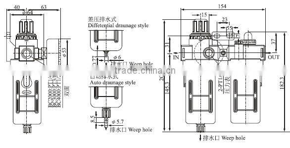 Airtac Type Air treatment unit AFC/BFC Series