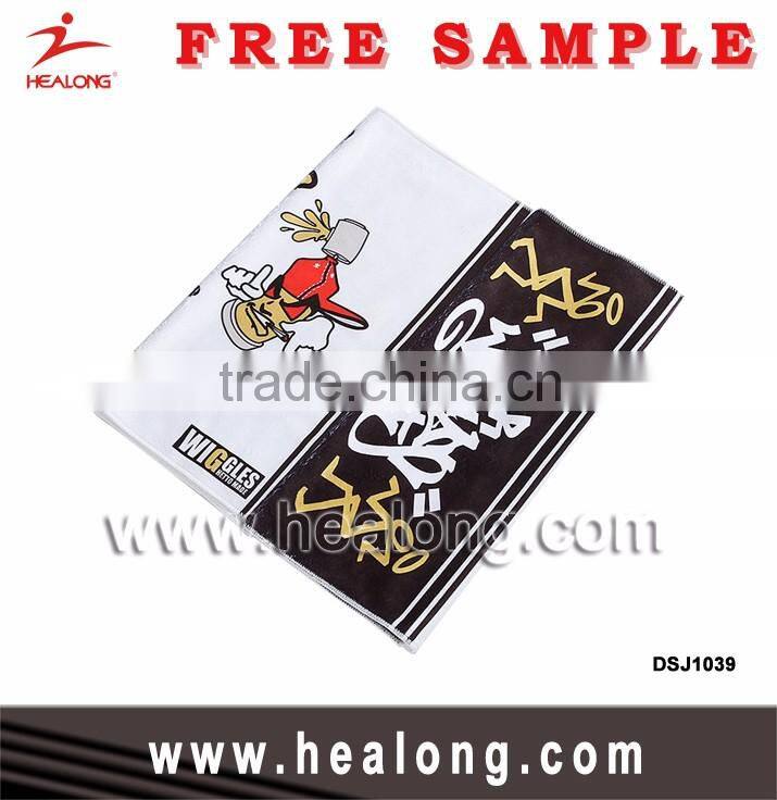 Sublimation Customized Logo Gym Sport Personalized Cleaning Cartoon Towel Design