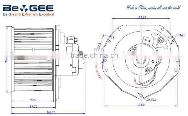 AC Blower Motor For Chevrolet Blazer 92-94 C1500/K1500 88-94 GMC Yukon 92-94