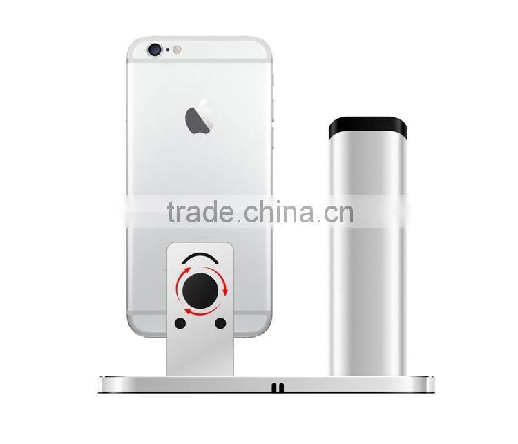 2 in 1 High quality Zinc alloy stand for apple watch for iphone