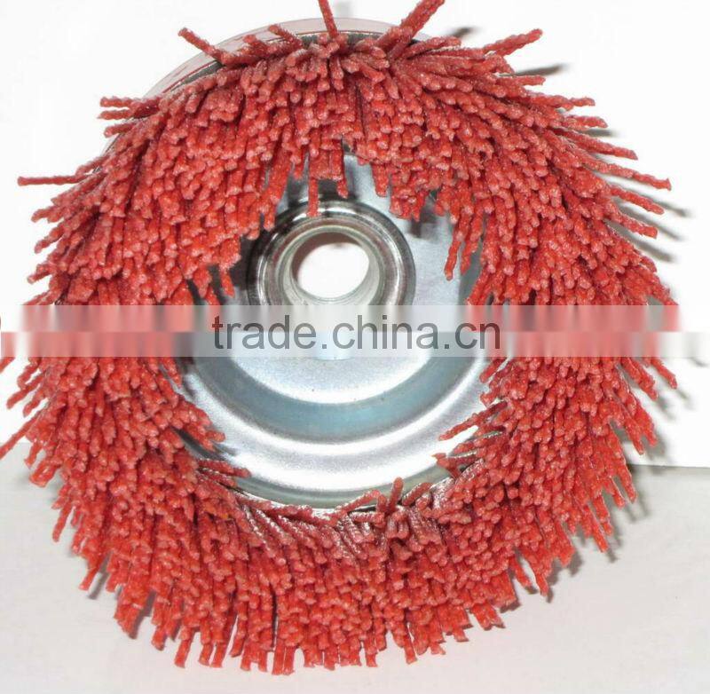 Nylon Abrasive filament wire cup brush,cepillo taza latondo