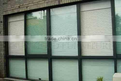 Latest model double glass partition sound proof partition wall with blind curtain inside ( SZ-WSP358)