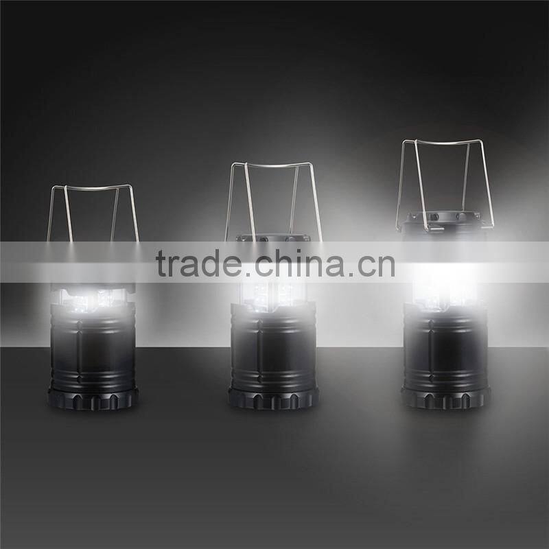 Cool Black Bright LED Camping Light, Rechargeable Camping Lantern